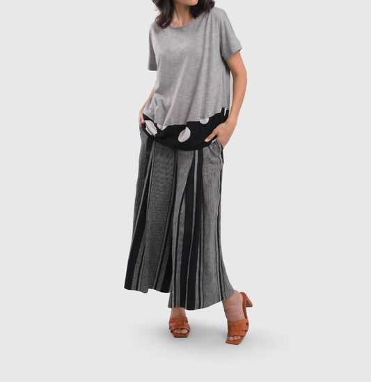 Alembika - Melange Palazzo Crop Pants