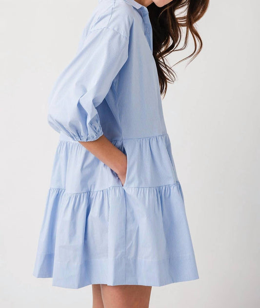 Elan - Collared Tiered Dress