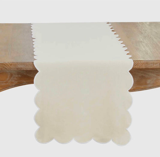 Saro Lifestyle - Scallop Table Runner