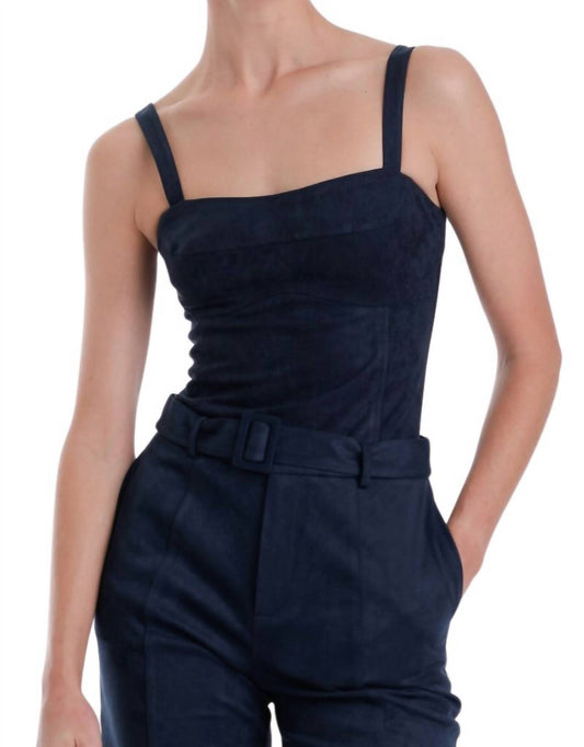 Karina Grimaldi - Veronica Suede Bodysuit