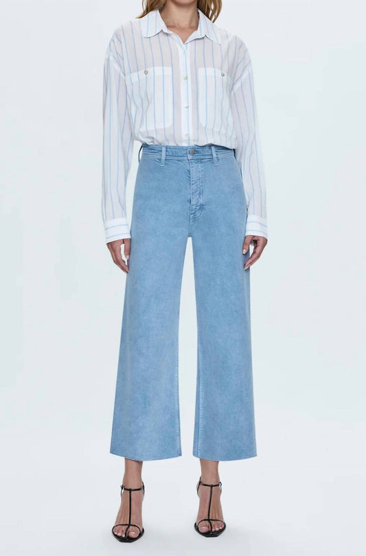 Pistola - Penny Crop High Rise Wide Leg Jeans