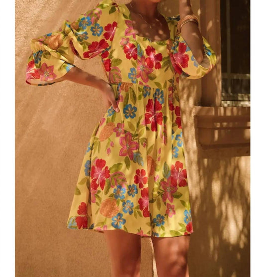 Fashionworks - Puffed Sleeve Mini Dress