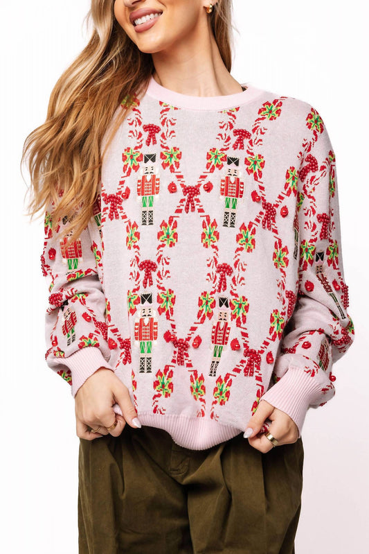 Queen Of Sparkles - Nutcracker & Candy Cane Sweater