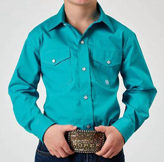 Roper - Boy's Snap Western Solid Shirt