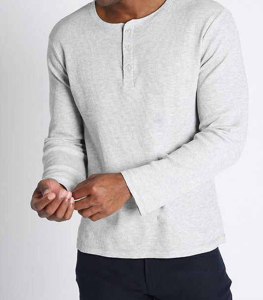 Jachs New York - Classic Waffle Henley Shirt