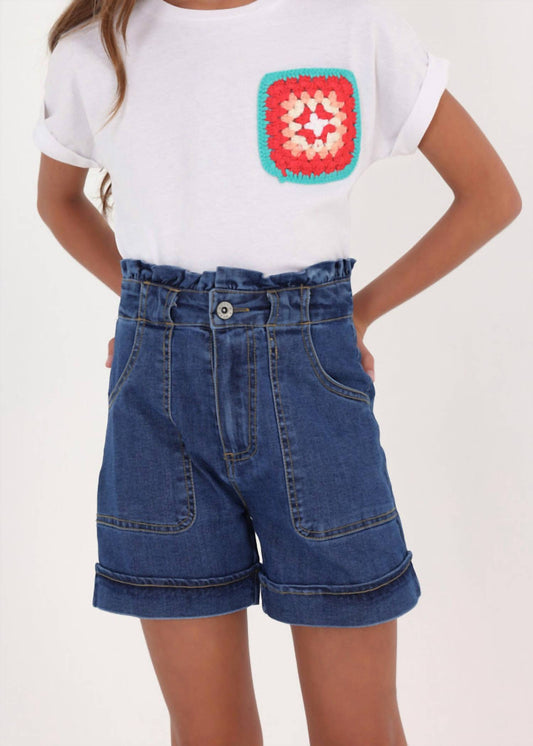 Mayoral - High Waist Jean Short