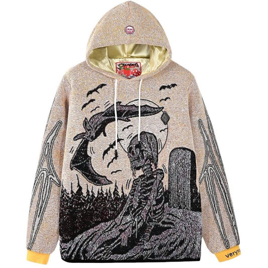 Very Rare - Men's Grave & Moon Hoodie