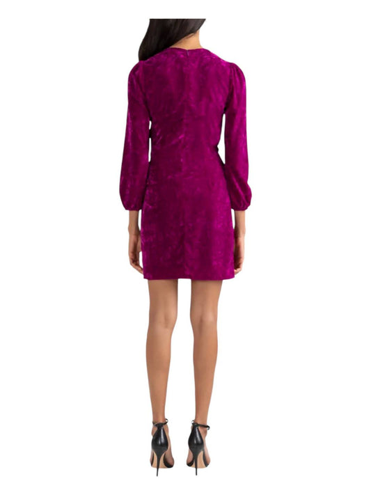 Shoshanna - Dakota Draped Velvet Mini Dress