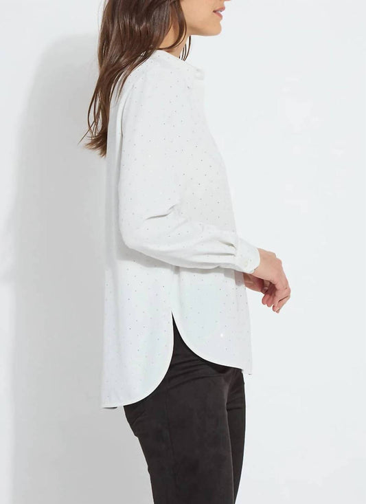 Lysse - Crystal Embellished Parker Button Down Shirt