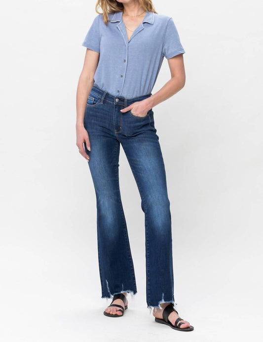 Judy Blue - Non-Distressed Fray Hem Bootcut Jeans