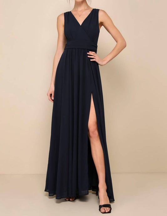 Lulus - Thoughts Of Surplice Maxi Dress