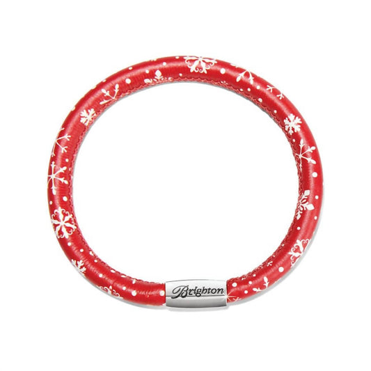 Brighton - Festive Snowflakes Woodstock Bracelet 8"