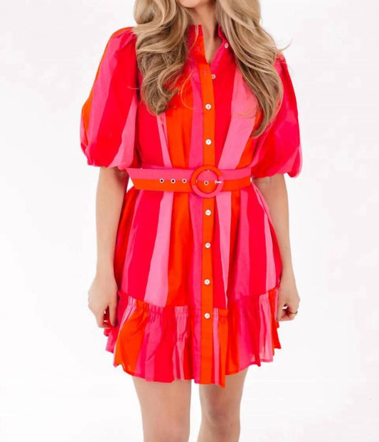 J.Marie - Belted Mini Dress