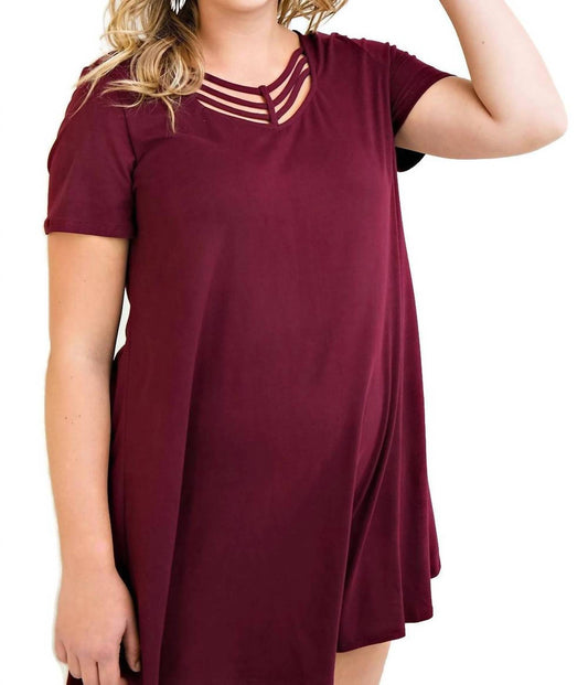 Entro - Modal Strappy Tee Shirt Dress - Plus