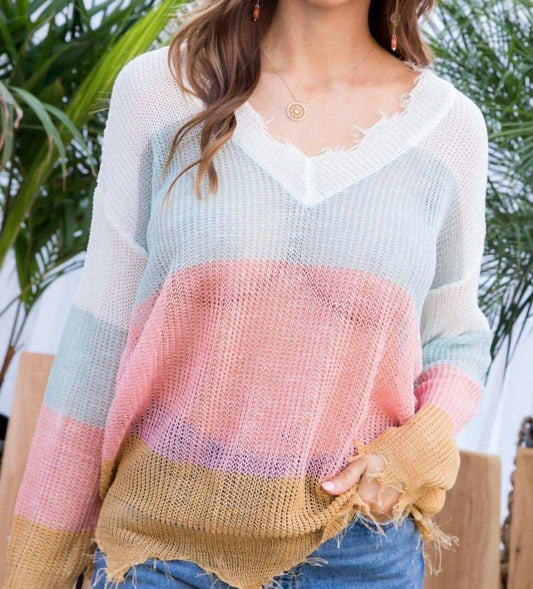 Mainstrip - Frayed Light Weight Sweater