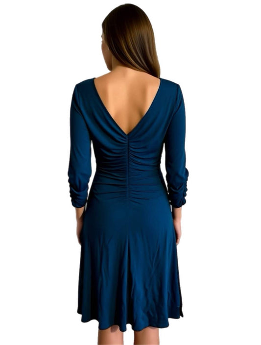 Nue By Shani - Built In Shapewear Ruched Dress