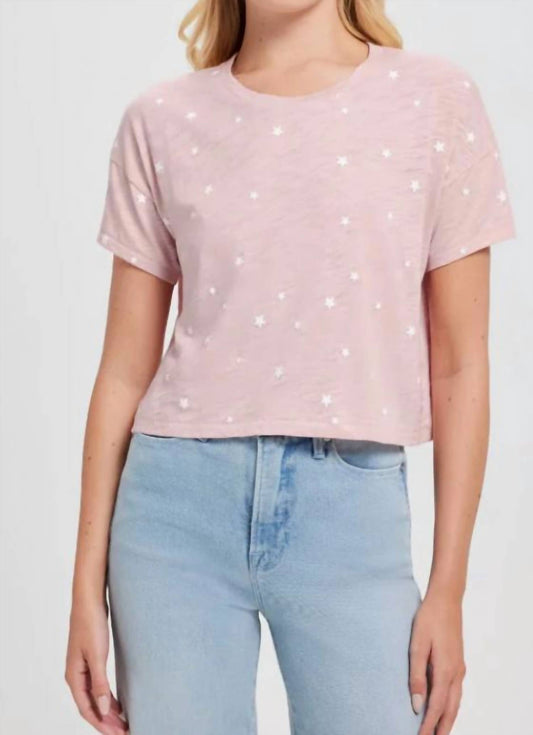 Goldie - Galaxy Drop Shoulder Crop Tee