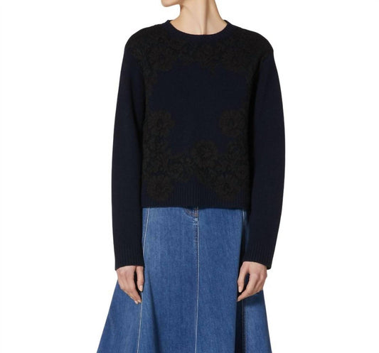 Valentino - Cashmere Wool And Heavy Lace Sweater