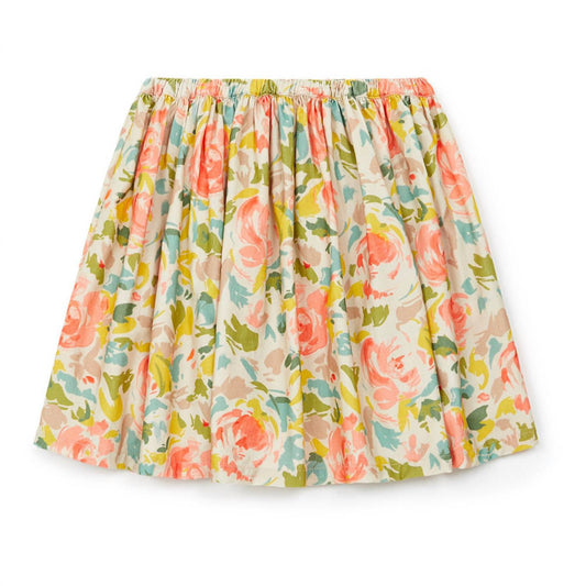 Bonton - Girls Fleur Anglaise Framboise Imprime Floral Skirt