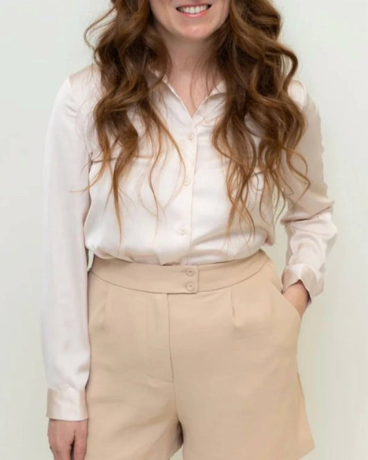 Skies Are Blue - Beckett Satin Button Down