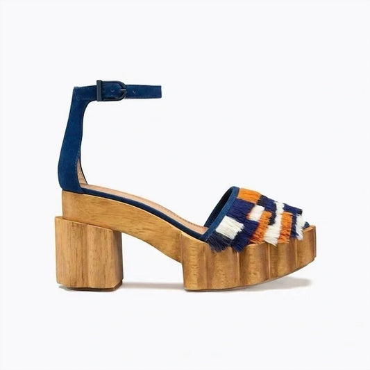 Tory Burch - Alma Platform Wooden Block Heels