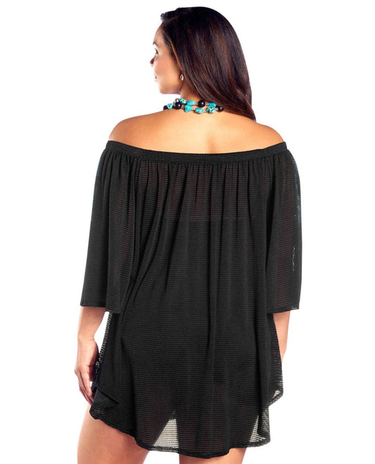 Always For Me - Plus Size Off the Shoulder Cover Up Tunic