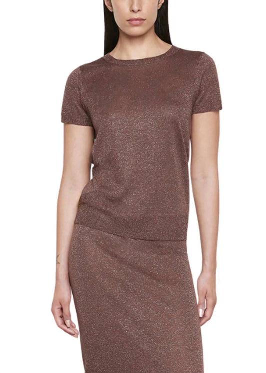 Enza Costa - Lamé Cardigan Sweater