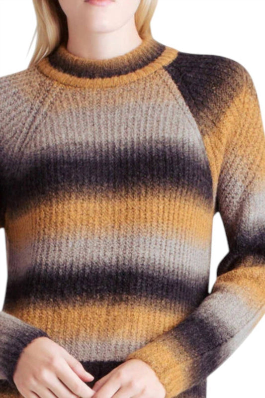 Kensie - Stripes Fuzzy Knit Ombre Sweater