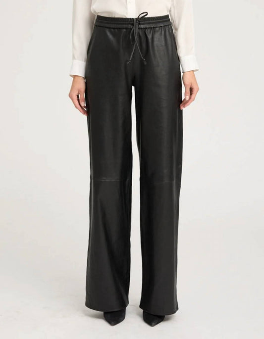 Sprwmn - Wide-Leg Leather Baggy Pants
