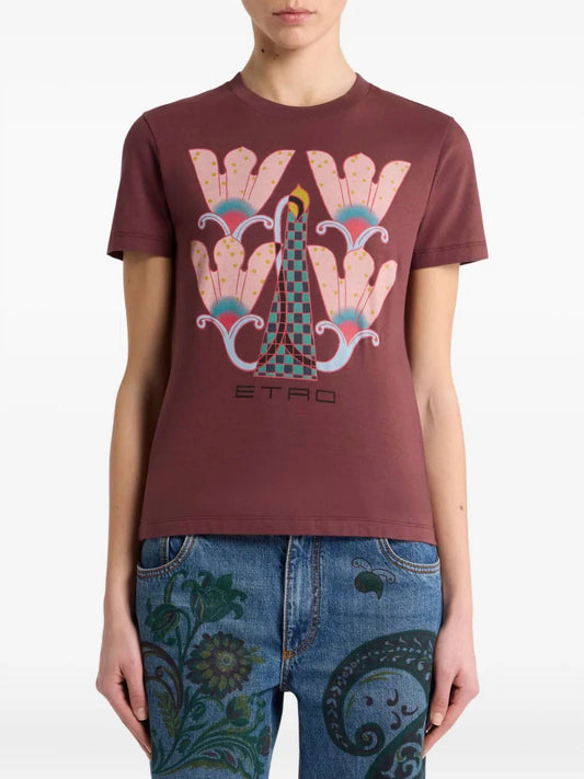 Etro - Printed Cotton T-shirt
