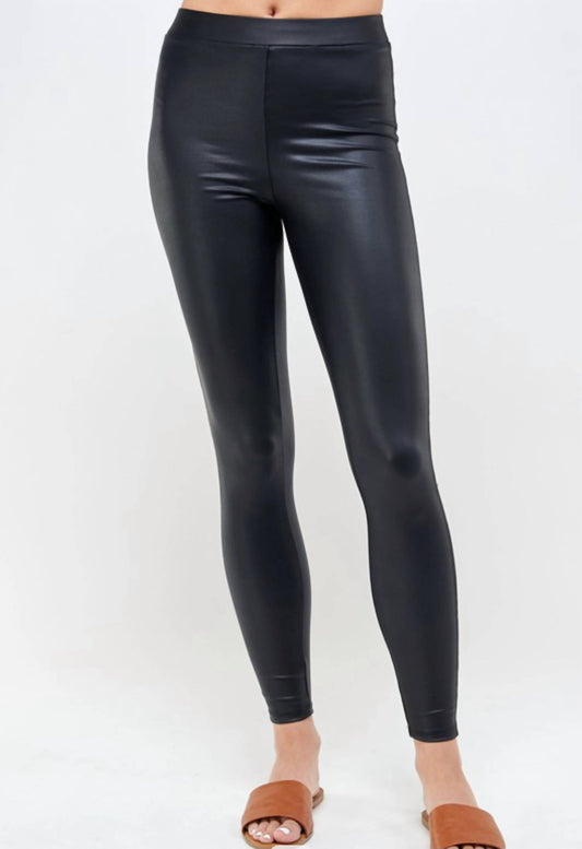 If She Loves - Prague Vegan Leather Leggings