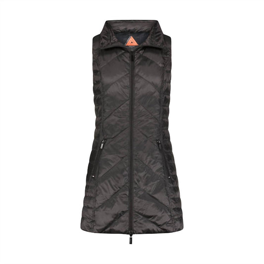 Anorak - Women's Metallic Chevron Quilted Vest
