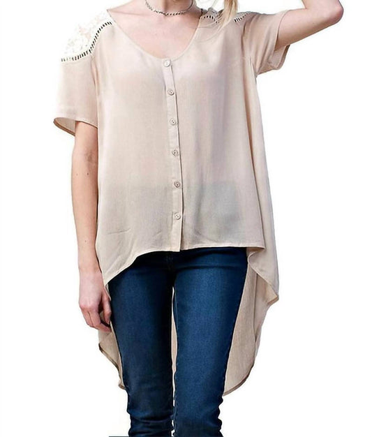 Kori - Lace Shoulder Blouse