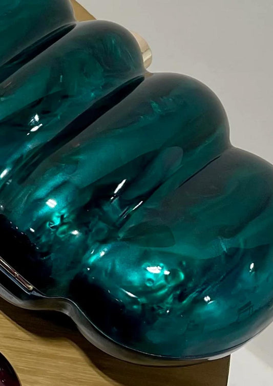 Urban Expressions - Women's Diana Acrylic Marbled Clutch Bag