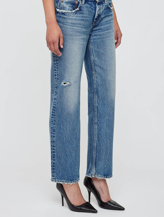 Moussy - Carlstadt Low-rise Straight Jeans