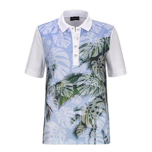 WOMEN'S PALM BEACH PRINTED POLO