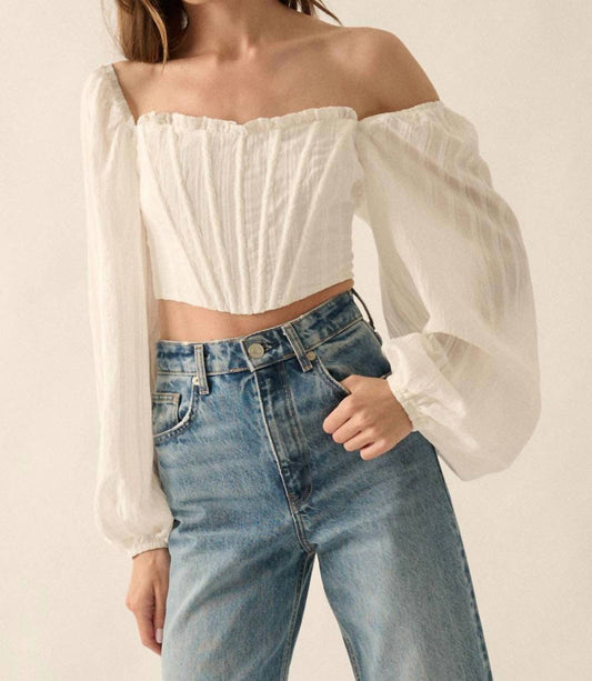 Promesa - Kendal Cropped Corset Top