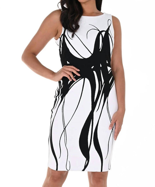 Frank Lyman - Abstract Print Shift Dress