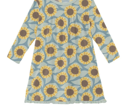 Kickee - Girl's Long Sleeve Swing Dress