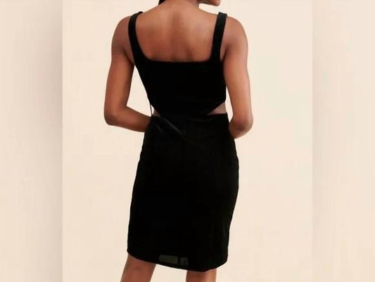 Afrm - Paradiso Cut Out Velvet Mini Dress