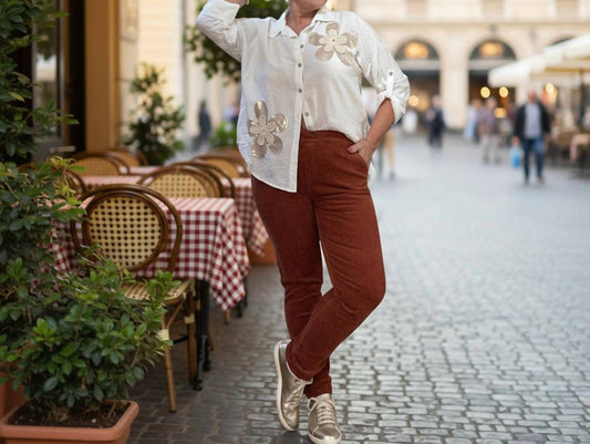 Made In Italy - Fine Corduroy Italian Magic Pants