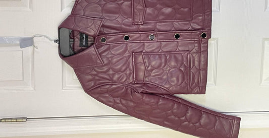 Dolce Cabo - Women's Vegan Leather Quilted Jacket