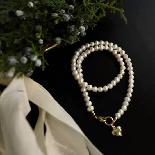 Katie Waltman - Women's Heart And Freshwater Pearl Necklace