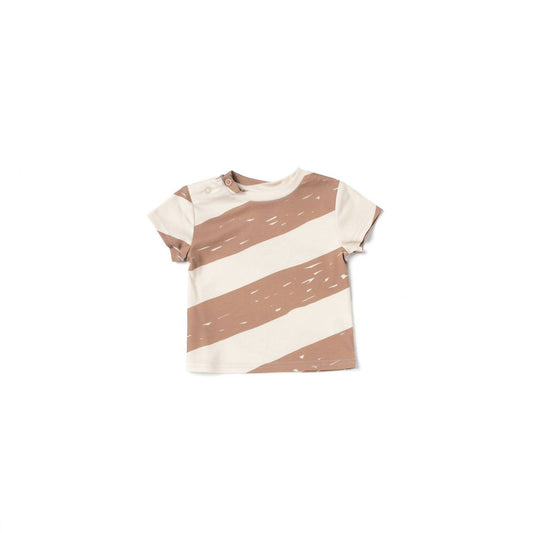 Omamimini - Baby Boxy T-Shirt with Stripes