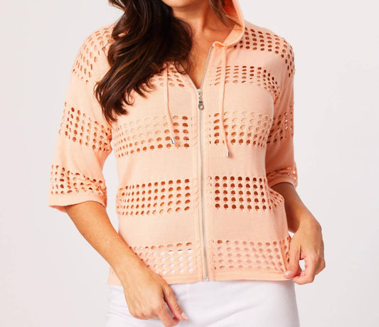 Angel Apparel - Crochet Zip Jacket