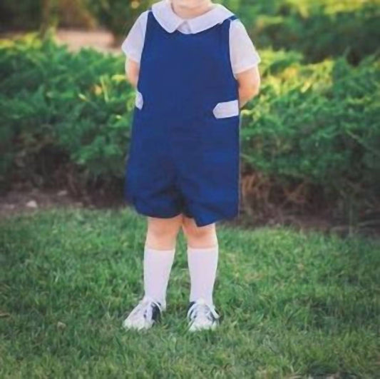 The Proper Peony - Boy's Jon Jon Francois Dotted Romper