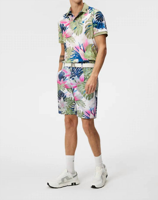 J.Lindeberg - Tour Tech Reg Fit Print Polo Shirt