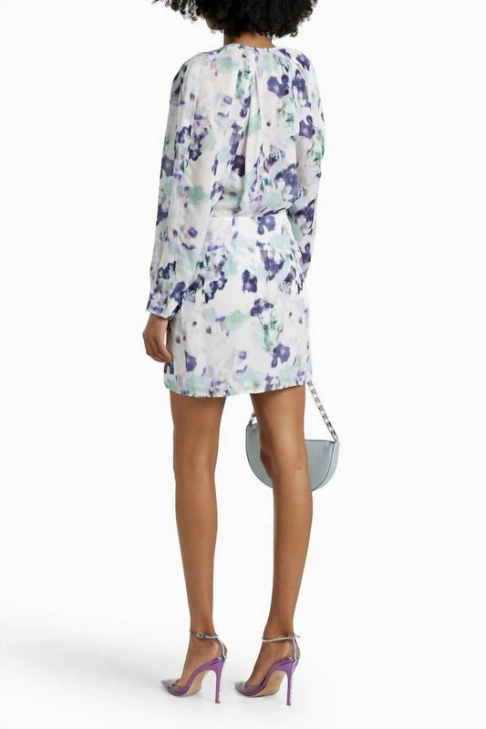 Iro - Odine Pleated Wrap-effect Chiffon Mini Dress