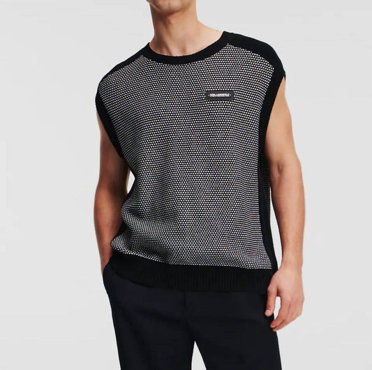 Karl Lagerfeld - Mono Logo Knit Vest