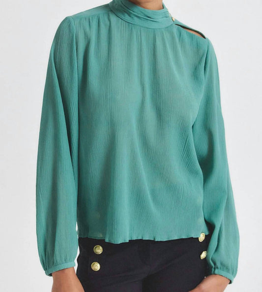 Derek Lam 10 Crosby - Nadja Mock Neck Blouse